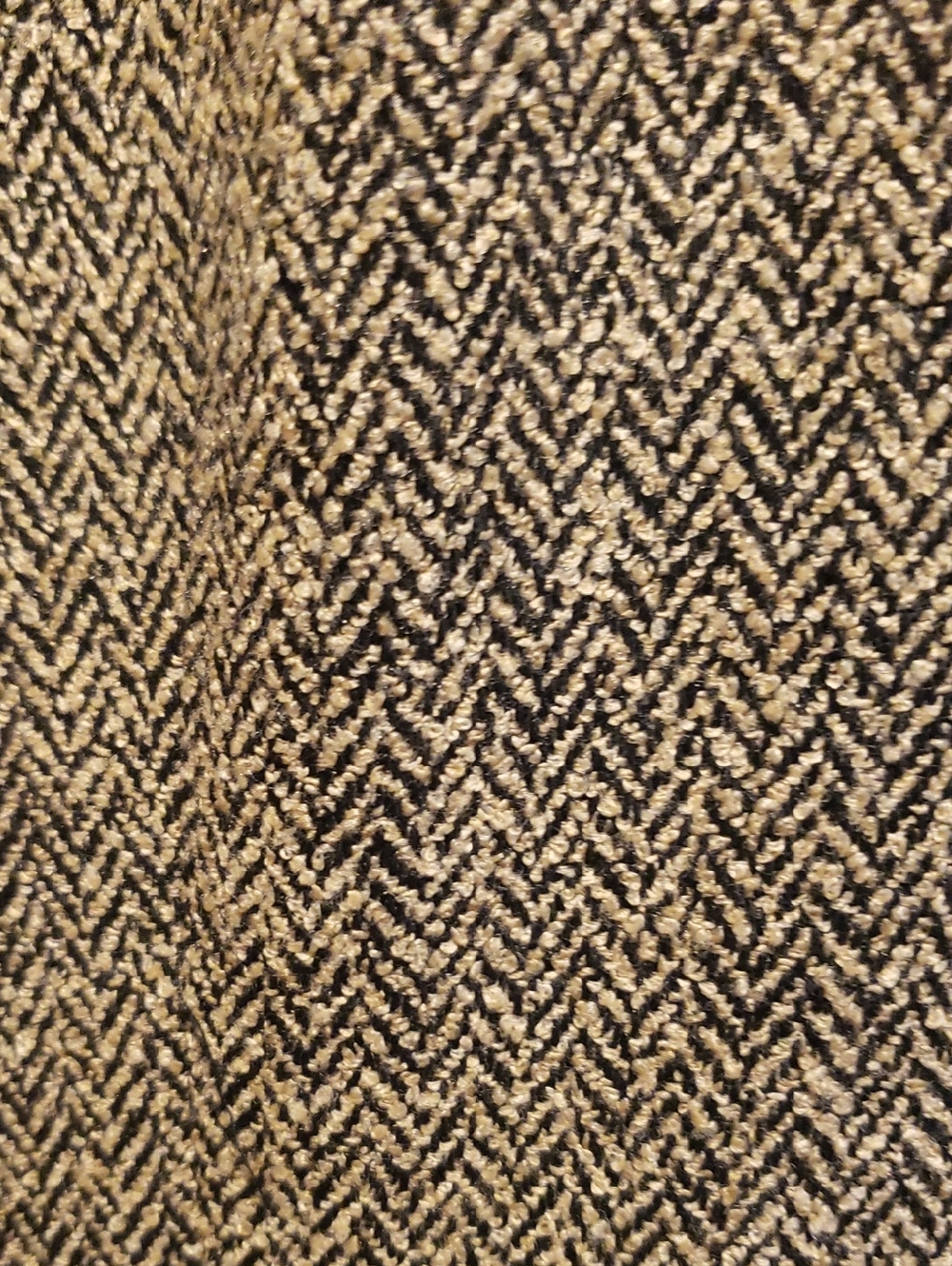 Vtg Talbots Women's Double-Breasted Herringbone Blazer in Tan and Black - 10P - Picture 12 of 13
